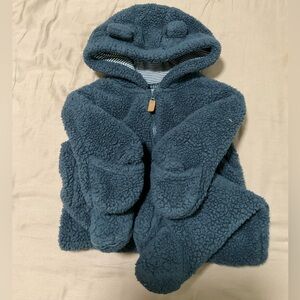 Carter's Blue Fleece Footie